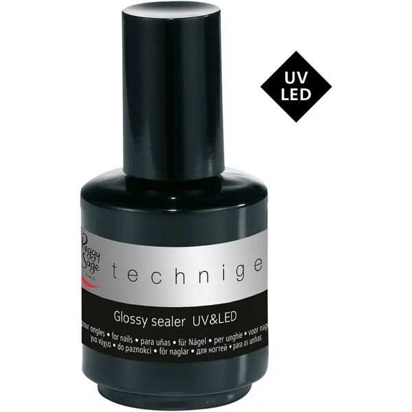 peggy sage technigel glossy sealer uv & led gel tecnico di finitura ultra brillante 15 ml