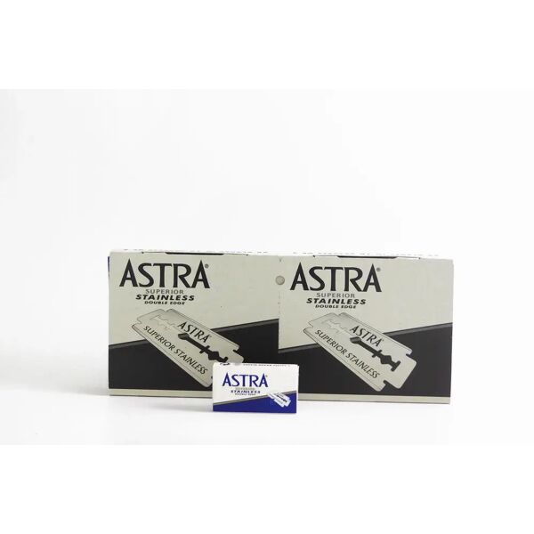 astra superior stainless lame da barba blu box da 100pz