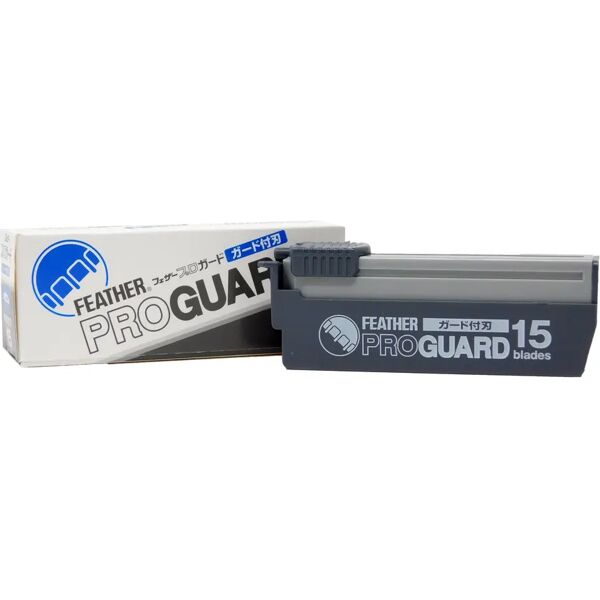 feather pro guard lame per rasoio box da 15 lame