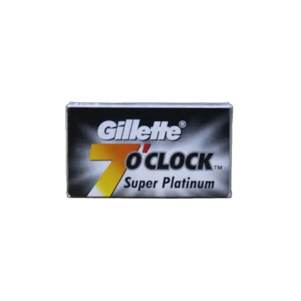 gillette 7'o clock super platinum lamette da barba box da 10 pz