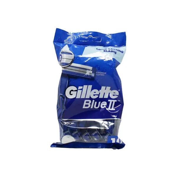 gillette blue ii rasoio doppia lama usa e getta 10 pz