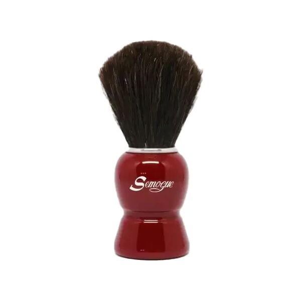 semogue pennello da barba galahad c3 cavolo premium black imperial red in setole di cavallo nero