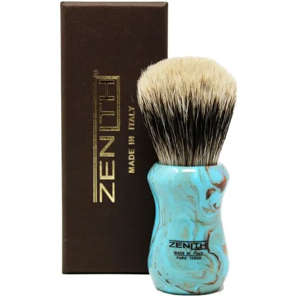 zenith pennello da barba in puro tasso manchurian art.502 turchese mb