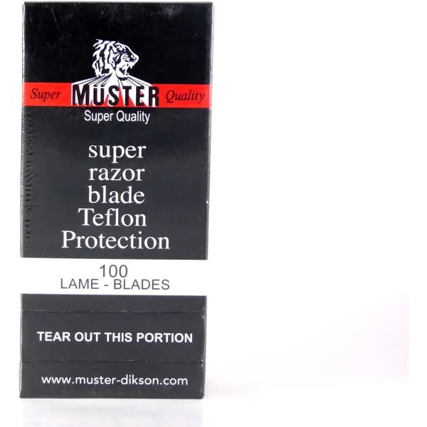 muster & dikson muster super quality lamette da barba box da 100 lamette