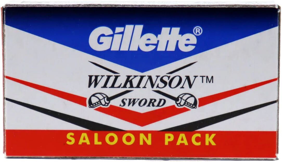 gillette wilkinson sword stainless lamette da barba box da 10 pz