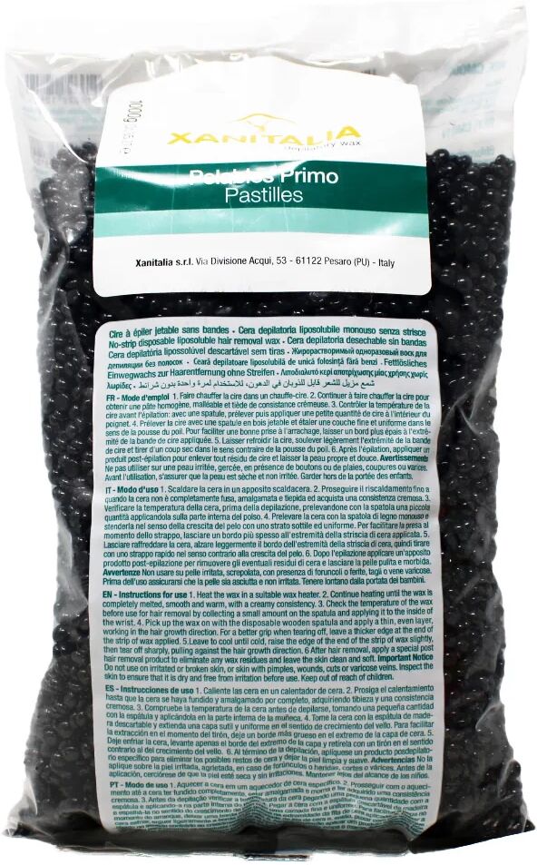 xanitalia cera depilatoria brasiliana black in perle 1000 gr