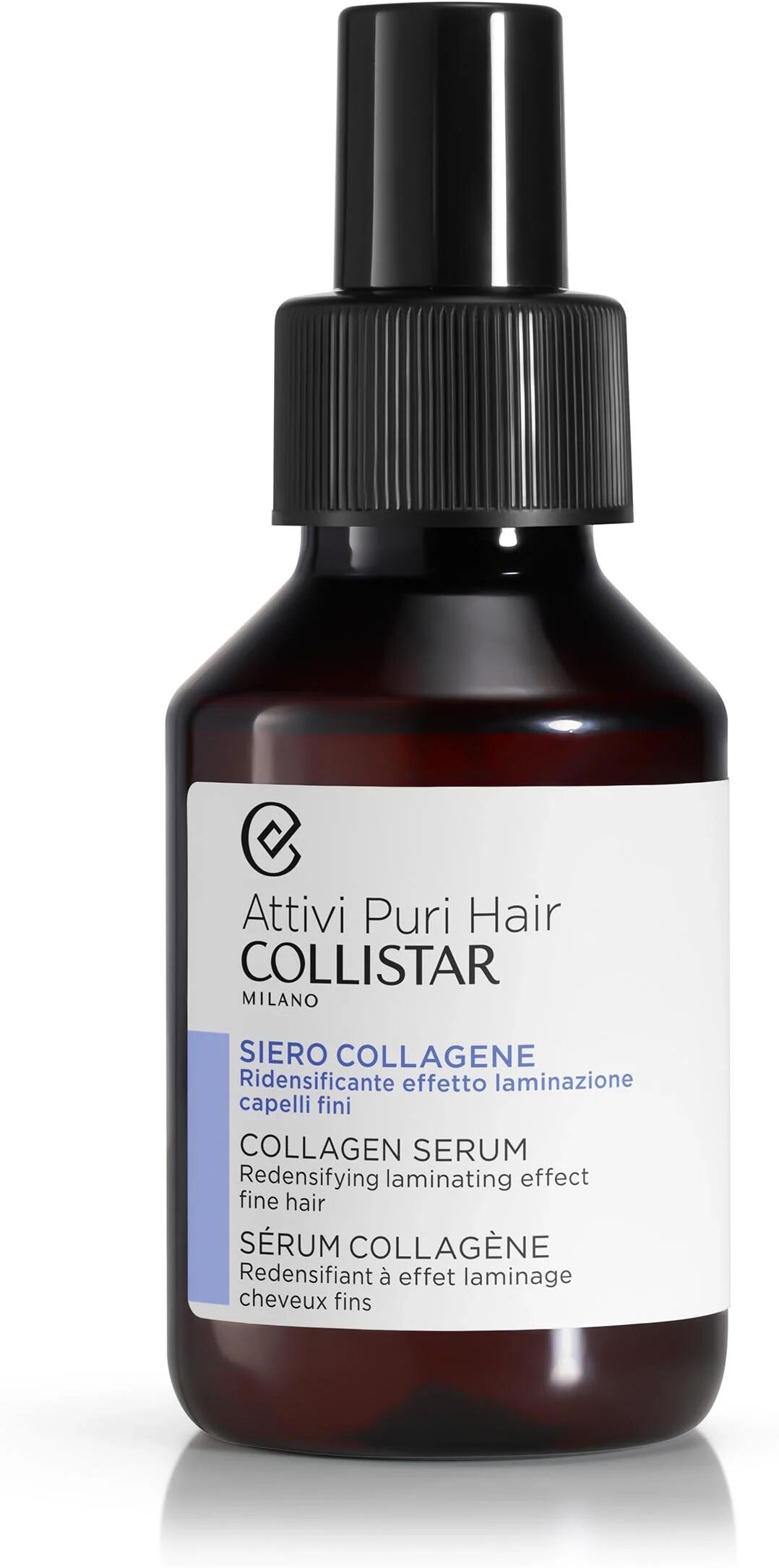 Collistar Attivi Puri Siero Collagene Ridensificante Effetto Laminazione Per Capelli Fini 100 ml