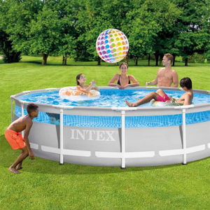 Intex Piscina Rotonda Prisma Frame Clearview 427x107 Cm