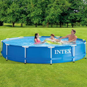 Intex Piscina Rotonda Frame 366x76 Cm Con Pompa Filtro