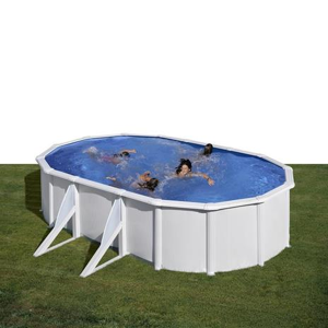 Gre Kit500ecob Piscina Fuori Terra Piscina Con Bordi Piscina Ovale 14550 L Blu Bianco