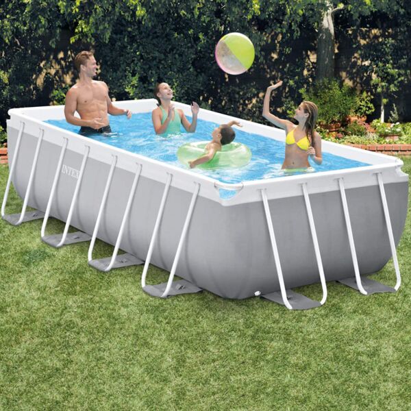 fuori intex piscina rettangolare prisma frame 400x200x100 cm