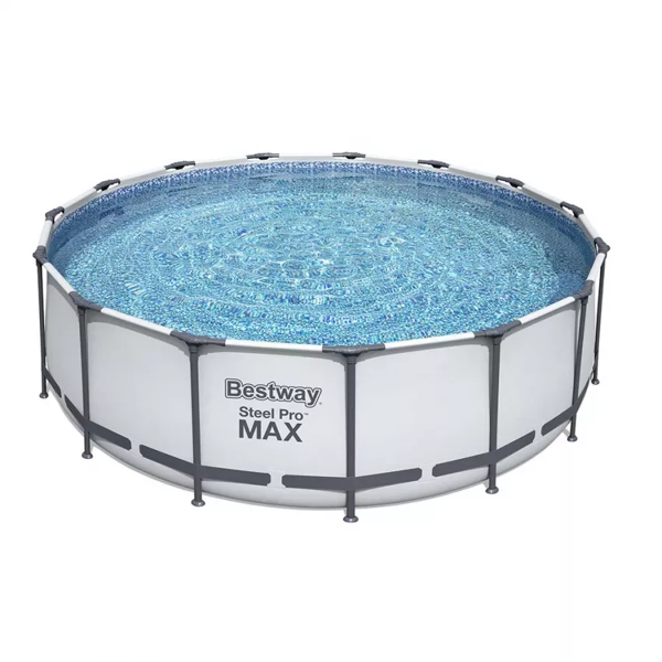 fuori bestway piscina steel pro max tonda telaio portante cm.488x122h.