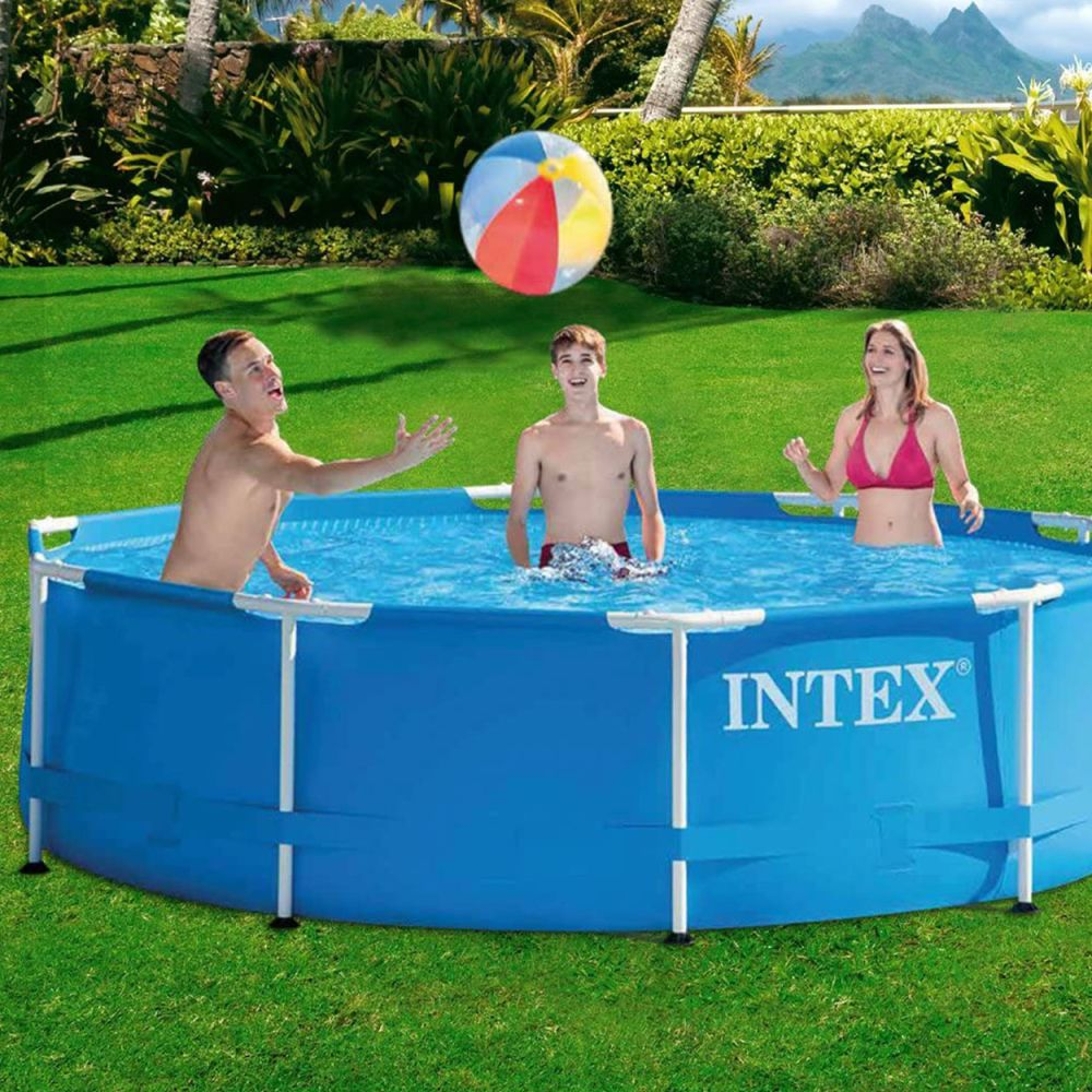 intex piscina rotonda frame 305x76 cm con pompa filtro