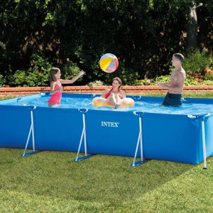 Fuori Intex Piscina Rettangolare Small Frame 450x220x84 Cm