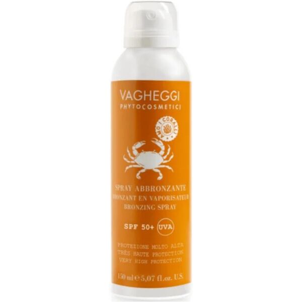 vagheggi solari spray abbronzante spf50+ viso e corpo 150ml