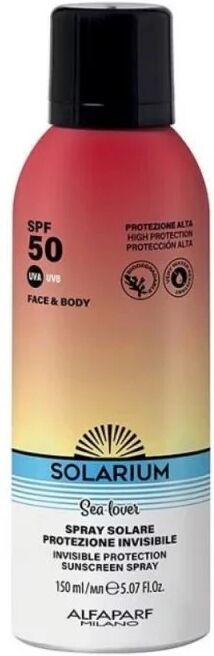 solarium spray solare protezione invisibile viso e corpo 150ml, spf50