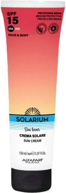 solarium crema solare viso e corpo 150ml, spf15