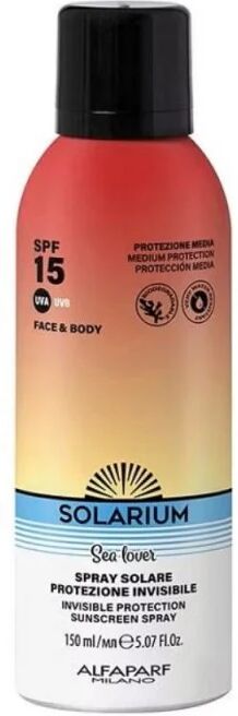 solarium spray solare protezione invisibile viso e corpo 150ml, spf15