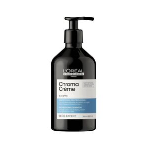 L'Oreal Professionnel Serie Expert Chroma Creme Blue Shampoo Anti Arancio Capelli Castani, 500ml
