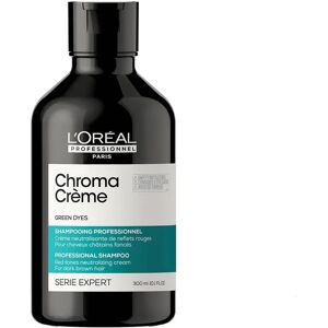 L'Oreal Professionnel Serie Expert Chroma Creme Green Shampoo Antirosso Capelli Scuri, 300ml