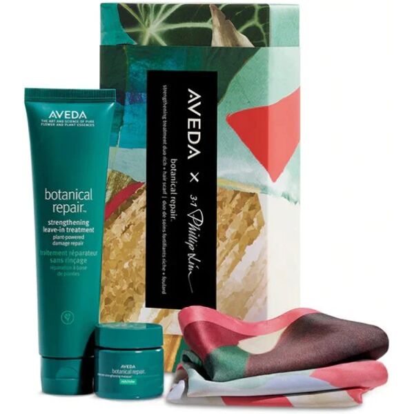 aveda botanical repair set trattamento ristrutturante capelli rich con foulard