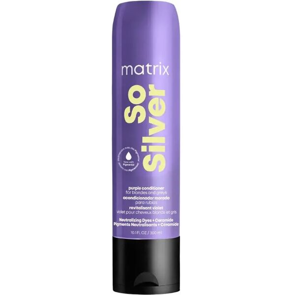 matrix so silver balsamo antigiallo viola capelli biondi e grigi 300ml