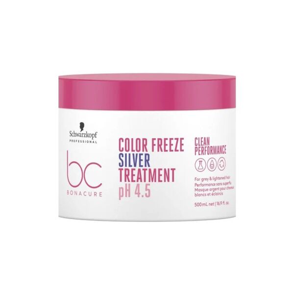 schwarzkopf color freeze silver treatment maschera antigiallo, 500ml