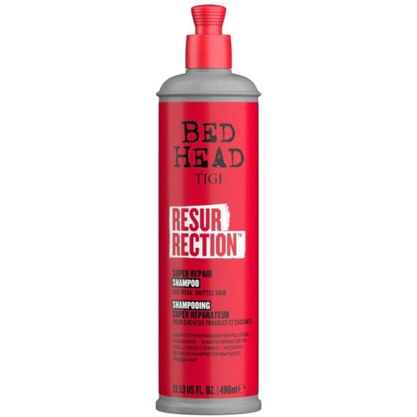 tigi bed head resurrection repair shampoo capelli danneggiati, 400ml