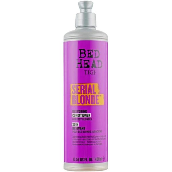 tigi bed head serial blonde conditioner capelli biondi danneggiati, 400ml