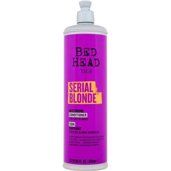 tigi bed head serial blonde conditioner capelli biondi danneggiati, 600ml