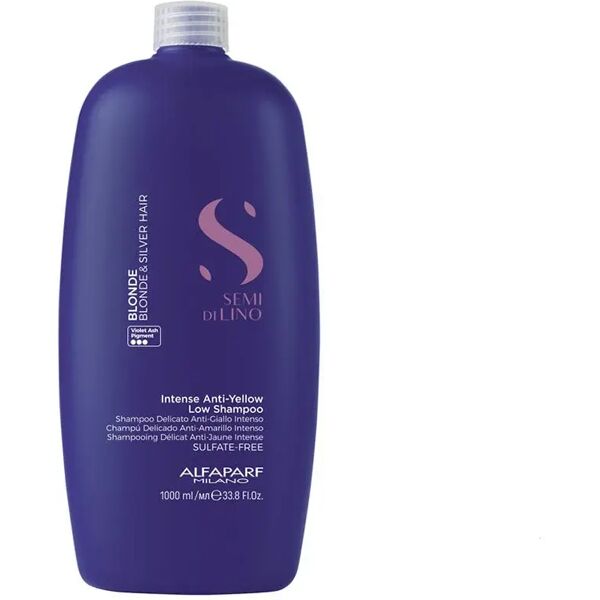 alfaparf milano semi di lino blonde intense anti yellow low shampoo antigiallo professionale 1000ml