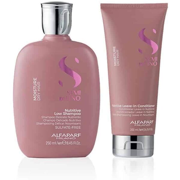 alfaparf milano alfaparf semi di lino kit balsamo moisture capelli secchi