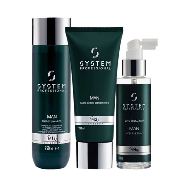 system professional man kit antiforfora e anticaduta capelli uomo