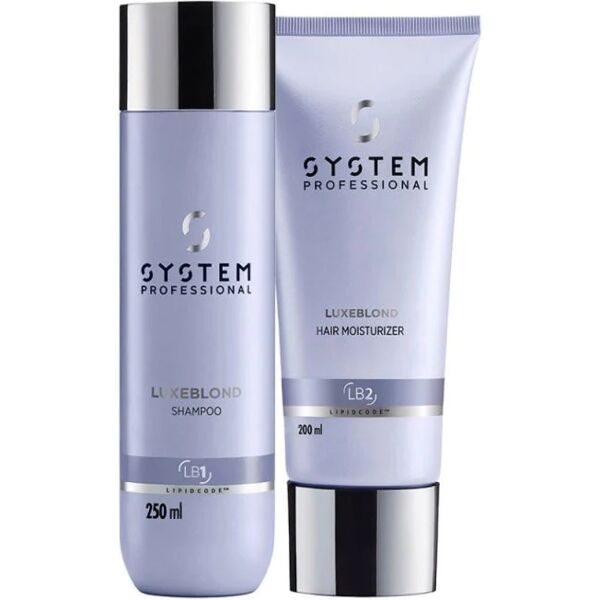 system professional luxeblond kit shampoo e balsamo