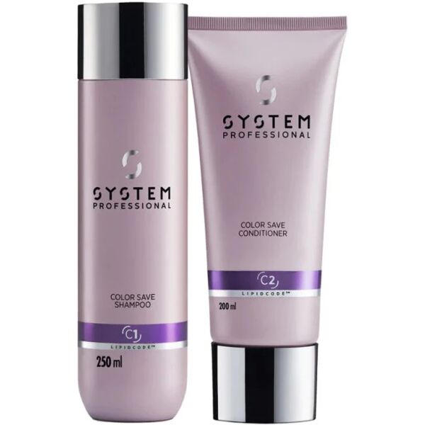 system professional color save kit shampoo e conditioner