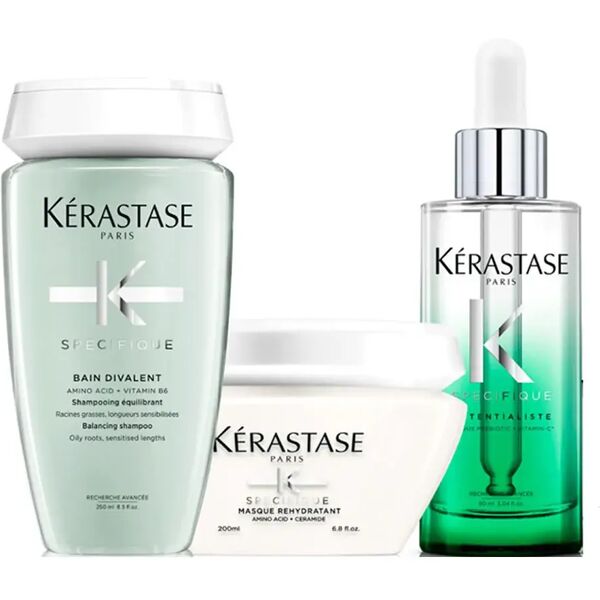 kerastase kit routine equilibrante cute grassa e punte secche