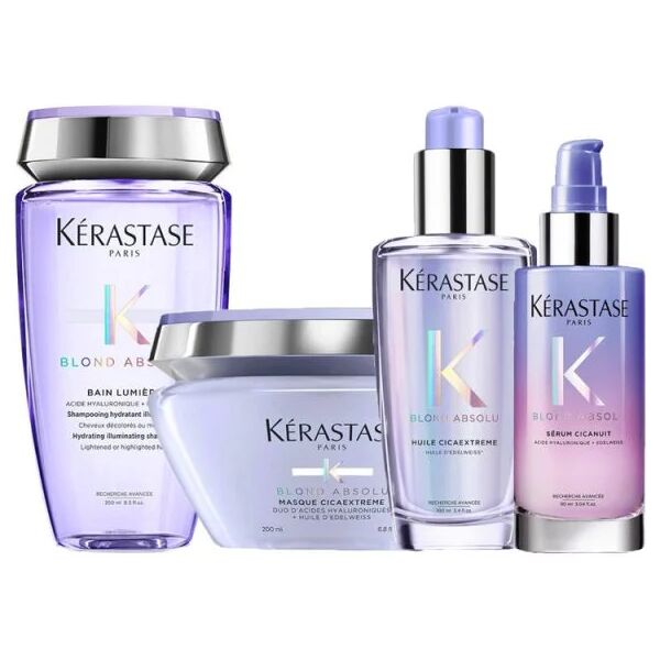 kerastase blond absolu kit shampoo maschera siero e olio