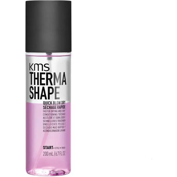 kms therma shape quick blow dry spray termico capelli, 200ml