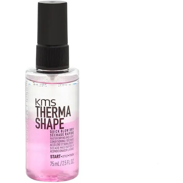 kms therma shape quick blow dry spray termico capelli, 75ml