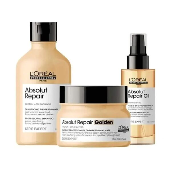 l'oreal professionnel serie expert absolut repair golden kit capelli danneggiati