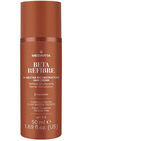 medavita beta refibre nettare ristrutturante crema capelli danneggiati 50ml