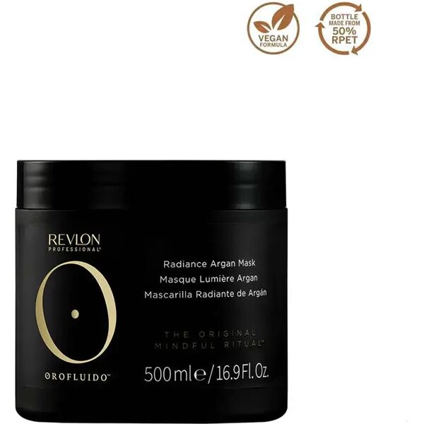 revlon professional orofluido radiance argan mask maschera illuminante capelli, 500ml