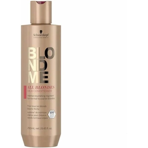 schwarzkopf blondme all blondes rich balsamo capelli biondi 250ml