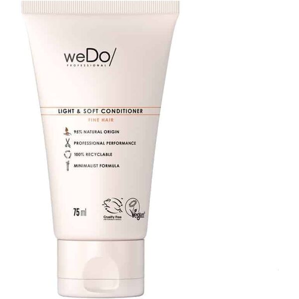 wedo professional wedo/ professional light & soft maschera bio capelli fini, 75ml