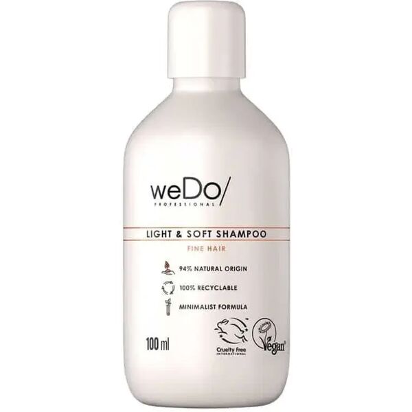 wedo professional light & soft shampoo capelli fini bio 100ml