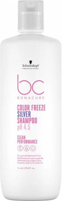 schwarzkopf color freeze silver shampoo antigiallo, 1000ml