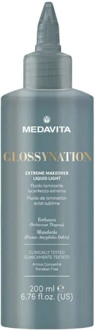 medavita glossynation extreme makeover liquid light laminazione capelli 200ml