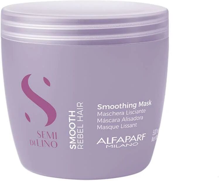 alfaparf milano semi di lino smoothing maschera capelli crespi, 500ml