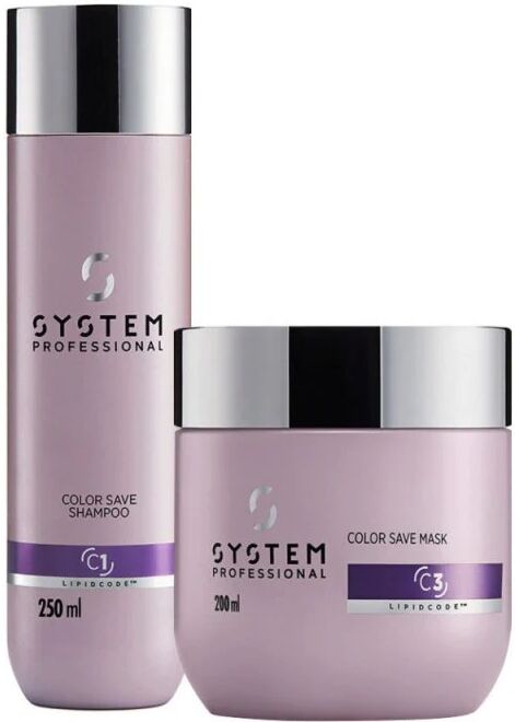 system professional color save kit shampoo e maschera