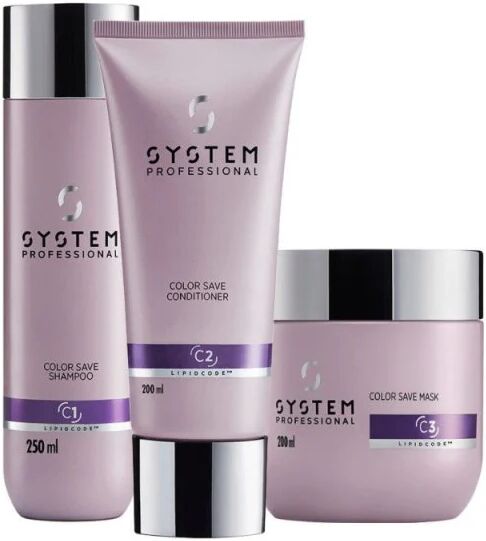 system professional color save kit trattamento capelli colorati